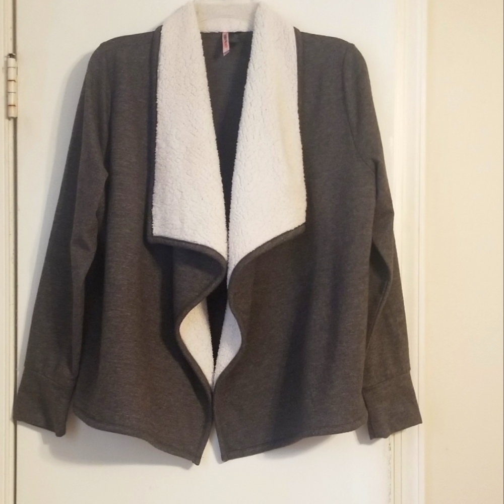 Sweatshirt/fleece bomber jacket